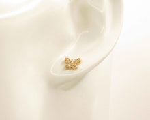 Cargar imagen en el visor de la galería, ABRIDORES MARIPOSA CIRCÓN ENCHAPADO EN ORO