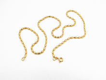 Cargar imagen en el visor de la galería, CADENA BOLITA ENCHAPADA EN ORO 50 CM