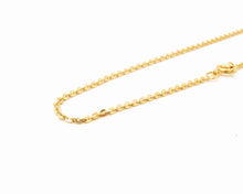 Cargar imagen en el visor de la galería, CADENA ESLABONES 50 CM ENCHAPADA EN ORO