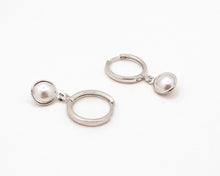 Cargar imagen en el visor de la galería, ARGOLLAS PERTH ENCHAPADAS EN ORO BLANCO