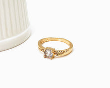 Cargar imagen en el visor de la galería, ANILLO CLARA ENCHAPADO EN ORO