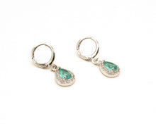 Cargar imagen en el visor de la galería, CONJUNTO TURMALINA ENCHAPADO EN ORO BLANCO