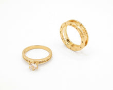 Cargar imagen en el visor de la galería, ANILLO CONVERTIBLE GRUESO ENCHAPADO EN ORO 18K