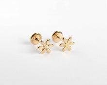 Cargar imagen en el visor de la galería, ABRIDORES FLOR LISA ENCHAPADOS EN ORO