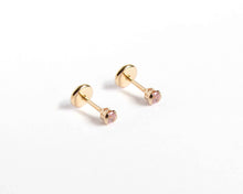 Cargar imagen en el visor de la galería, ABRIDORES PUNTO ROSA ENCHAPADOS EN ORO