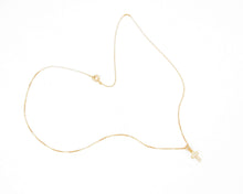 Cargar imagen en el visor de la galería, COLLAR CRUZ DE CIRCONES ENCHAPADO EN ORO