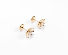 Cargar imagen en el visor de la galería, ABRIDORES FLOR CALADA ENCHAPADO EN ORO