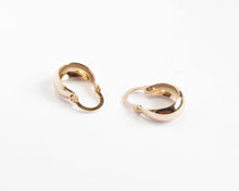 Cargar imagen en el visor de la galería, ARGOLLAS BOTE MINI 2 ENCHAPADAS EN ORO