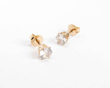 Cargar imagen en el visor de la galería, AROS PUNTOS DE LUZ GRANDES ENCHAPADO EN ORO