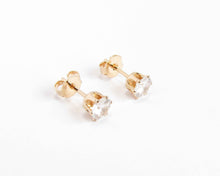 Cargar imagen en el visor de la galería, AROS PUNTOS DE LUZ GRANDES ENCHAPADO EN ORO