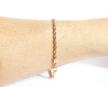 Cargar imagen en el visor de la galería, PULSERA ROPE HOMBRE ENCHAPADA EN ORO 18K