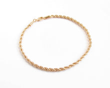 Cargar imagen en el visor de la galería, PULSERA ROPE HOMBRE ENCHAPADA EN ORO 18K