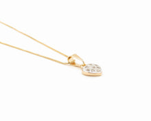 Cargar imagen en el visor de la galería, COLLAR CORAZON ENCHAPADO EN ORO Y ORO BLANCO