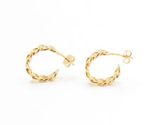 Cargar imagen en el visor de la galería, ARGOLLAS DE ESLABONES ENCHAPADAS EN ORO 18K
