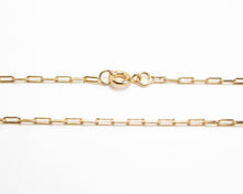 Cargar imagen en el visor de la galería, CADENA LIMADA CLASICA ENCHAPADA EN ORO