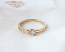 Cargar imagen en el visor de la galería, ANILLO PETRA ENCHAPADO EN ORO