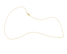 Cargar imagen en el visor de la galería, CADENA LIMADA CON MINI ESFERAS ENCHAPADA EN ORO 18K