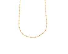 Cargar imagen en el visor de la galería, CADENA LIMADA CON MINI ESFERAS ENCHAPADA EN ORO 18K