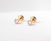 Cargar imagen en el visor de la galería, ABRIDORES PUNTO LUZ BLANCO ENCHAPADO EN ORO