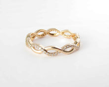 Cargar imagen en el visor de la galería, ANILLO CURVES & CIRCONES ENCHAPADO EN ORO