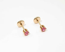 Cargar imagen en el visor de la galería, ABRIDORES ROSADO OSCURO ENCHAPADO EN ORO