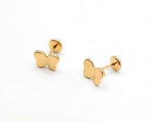 Cargar imagen en el visor de la galería, ABRIDORES MARIPOSA LISA  ENCHAPADO EN ORO