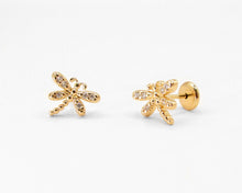 Cargar imagen en el visor de la galería, ABRIDORES LIBÉLULA ENCHAPADOS EN ORO