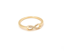 Cargar imagen en el visor de la galería, ANILLO INFINITO CIRCONES ENCHAPADO EN ORO