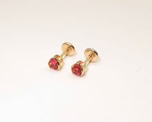 Cargar imagen en el visor de la galería, ABRIDORES PUNTO RUBI ENCHAPADO EN ORO