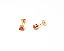 Cargar imagen en el visor de la galería, ABRIDORES PUNTO RUBI ENCHAPADO EN ORO