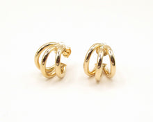 Cargar imagen en el visor de la galería, AROS TRIPLE ENCHAPADAS EN ORO