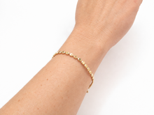 Cargar imagen en el visor de la galería, PULSERA DE MOSTACILLAS SÓLIDAS ENCHAPADA EN ORO 18K