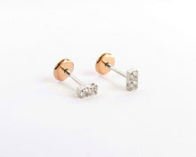 Cargar imagen en el visor de la galería, AROS PUNTO DE LUZ DOBLE ENCHAPADOS EN ORO