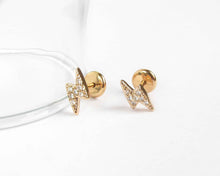 Cargar imagen en el visor de la galería, ABRIDORES RAYOS MINI ENCHAPADOS EN ORO 18K