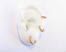 Cargar imagen en el visor de la galería, TRIO ARGOLLA CADENA MINI ENCHAPADO EN ORO