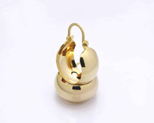 Cargar imagen en el visor de la galería, ARGOLLA BOTE ENCHAPADAS EN ORO