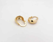 Cargar imagen en el visor de la galería, ARGOLLAS BOTE MINI 2 ENCHAPADAS EN ORO