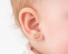 Cargar imagen en el visor de la galería, ABRIDORES MARIPOSA CIRCÓN 2 ENCHAPADO EN ORO
