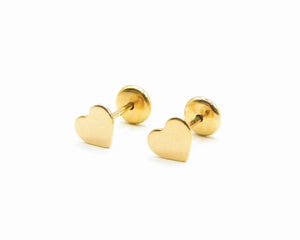 ABRIDORES CORAZÓN PLANO GRANDE ENCHAPADO EN ORO