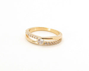 ANILLO PEDRA ENCHAPADO EN ORO
