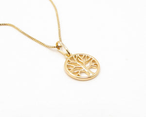 ARBOL DE LA VIDA LISO ENCHAPADO EN ORO