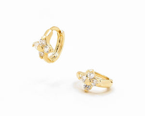 ARGOLLAS NALA 11 MM  ENCHAPADO EN ORO