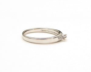 ANILLO PAVÉ MINI ENCHAPADO EN ORO BLANCO