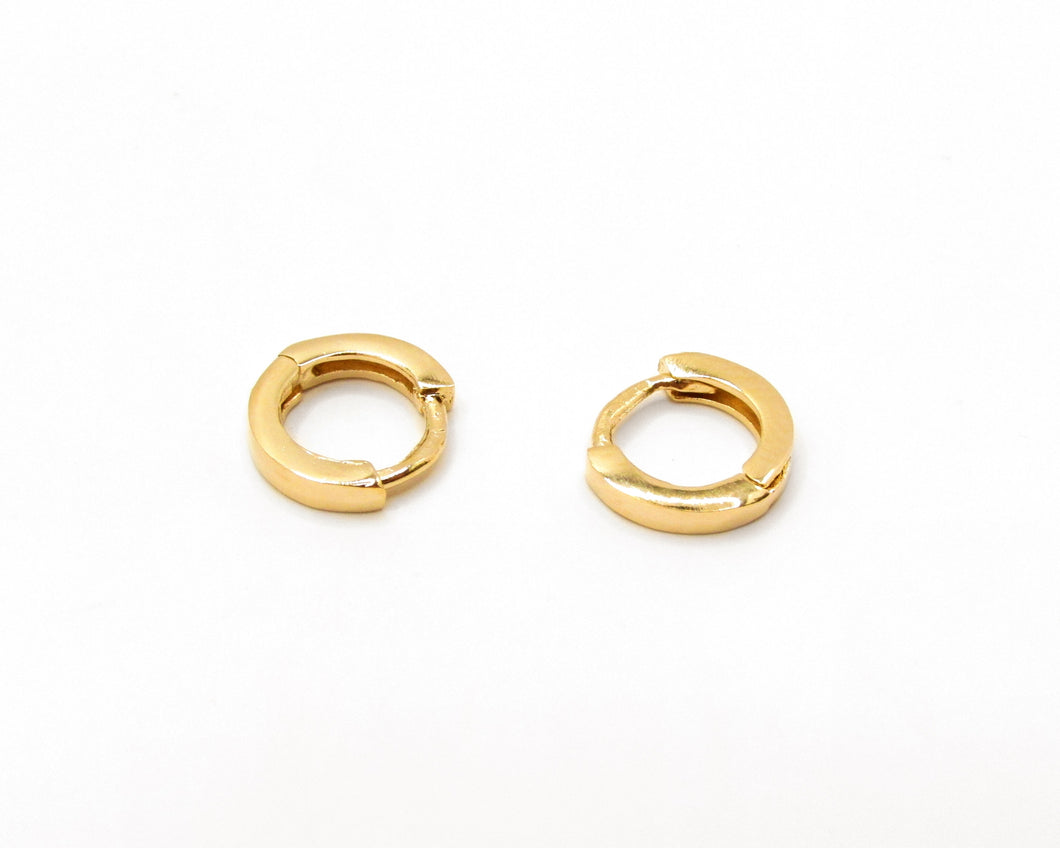 ARGOLLAS BASIC ENCHAPADAS EN ORO 11 MM