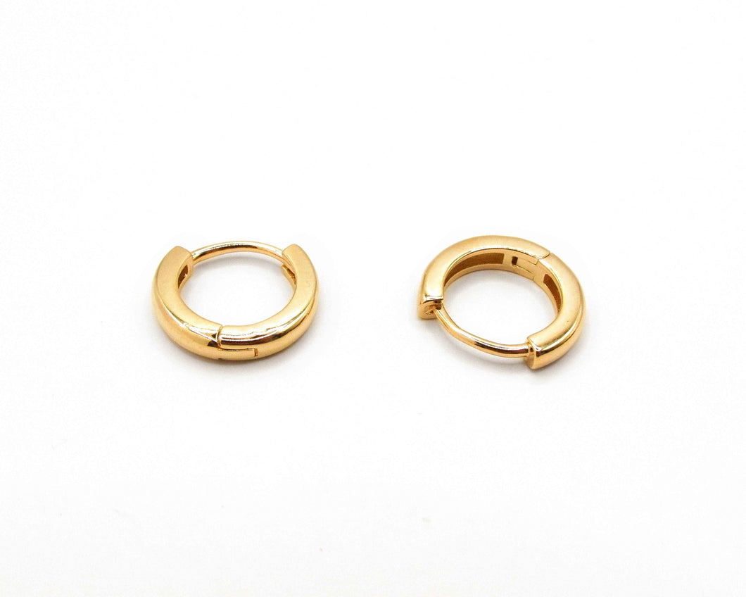 ARGOLLAS BASIC ENCHAPADAS EN ORO 12.5 mm