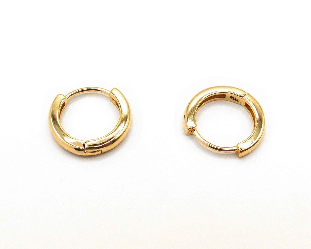 ARGOLLAS BASIC ENCHAPADAS EN ORO 14 mm