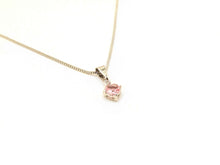 Cargar imagen en el visor de la galería, COLLAR PUNTO ROSA ENCHAPADO EN ORO BLANCO
