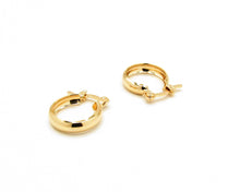 Cargar imagen en el visor de la galería, ARGOLLAS BOTE SLIM MINI ENCHAPADAS EN ORO
