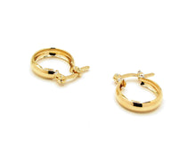 Cargar imagen en el visor de la galería, ARGOLLAS BOTE SLIM MINI ENCHAPADAS EN ORO
