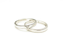 Cargar imagen en el visor de la galería, ANILLOS DE COMPROMISO CIRCÓN ENCHAPADO EN ORO BLANCO
